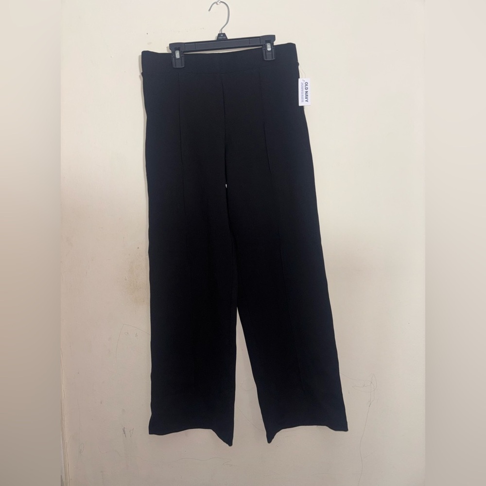 Old Navy Pants Womens Medium Black Stevie Straight High Rise Pull On Dress
Work